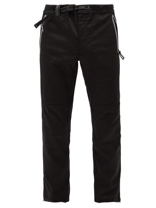 Matchesfashion.com And Wander - Air Hold Belted Drawcord-cuff Trousers - Mens - Black