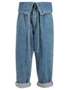 Loewe Fold-over Tie-waist Jeans