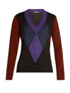 Marco De Vincenzo Diamond-intarsia V-neck Sweater