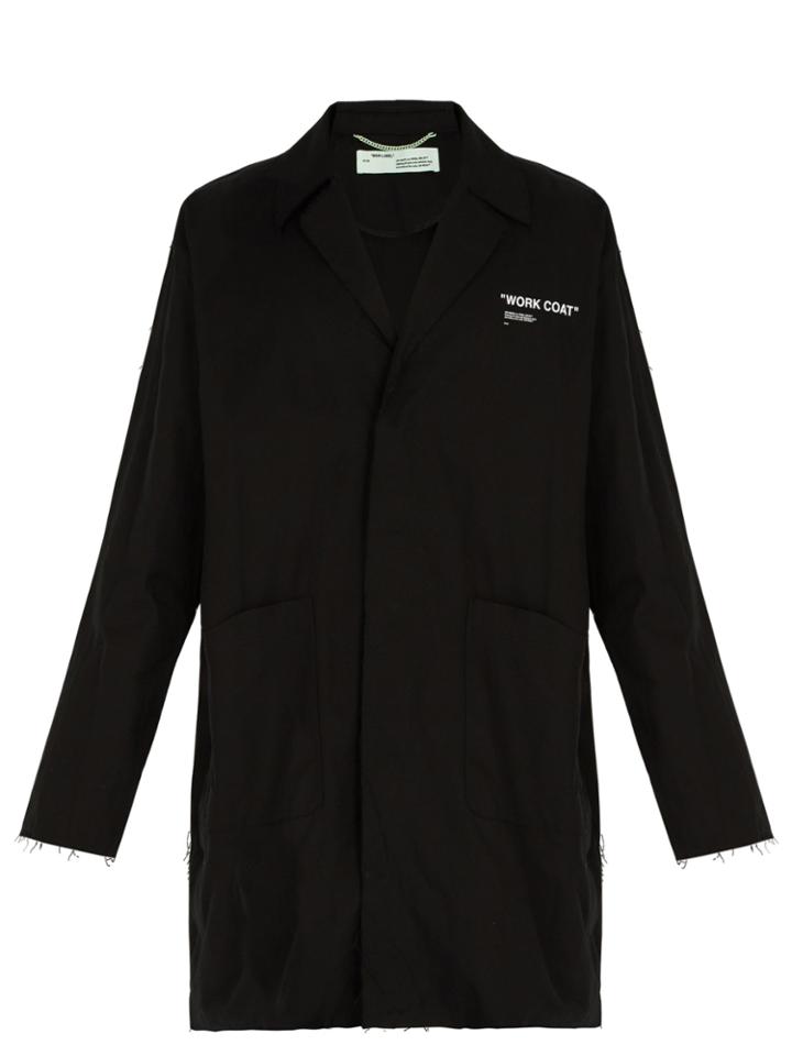 Off-white 'work Coat' Cotton Jacket