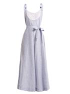 Wiggy Kit Bib-front Linen Jumpsuit