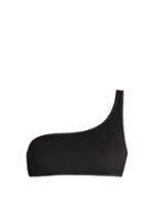 Stella Mccartney Mesh-insert Neoprene One-shoulder Bikini Top