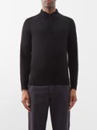 Paul Smith - Long-sleeved Merino Polo Shirt - Mens - Black
