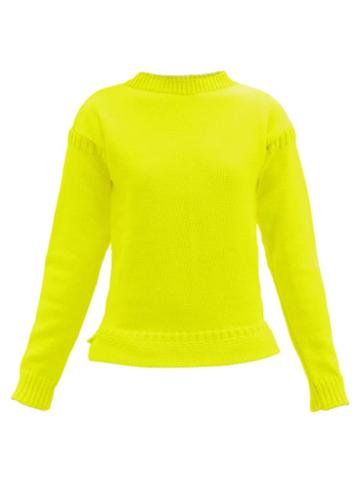 Molly Goddard - Ayla Wool Sweater - Womens - Yellow