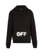 Matchesfashion.com Off-white - Kidmograph Print Cotton Jersey Hooded Sweatshirt - Mens - Black