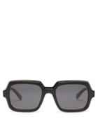 Matchesfashion.com Givenchy - Oversized Squared Acetate Sunglasses - Mens - Black