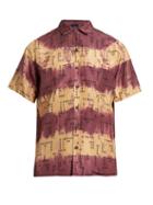 Lanvin Short-sleeved Rose-print Silk Shirt