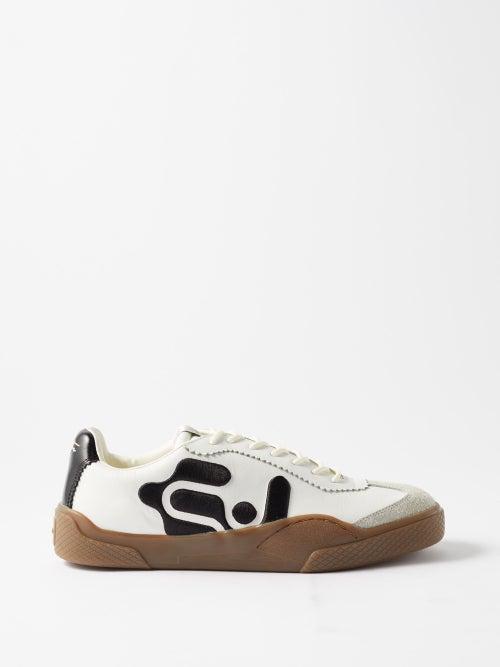 Eytys - Santos Leather Trainers - Mens - White Black
