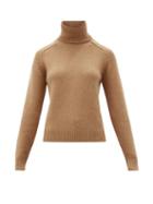 Matchesfashion.com Saint Laurent - Roll-neck Camel-hair Sweater - Womens - Camel