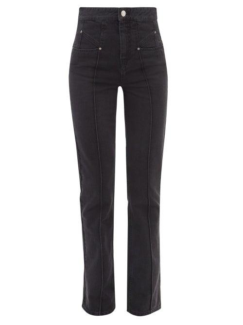 Isabel Marant - Lirokayo Denim Straight-leg Trousers - Womens - Black