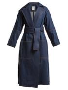 Maison Rabih Kayrouz Notch-lapel Denim Coat