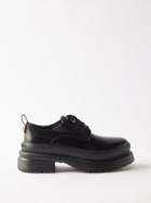 Valentino Garavani - Roman Stud Leather Derby Shoes - Mens - Black
