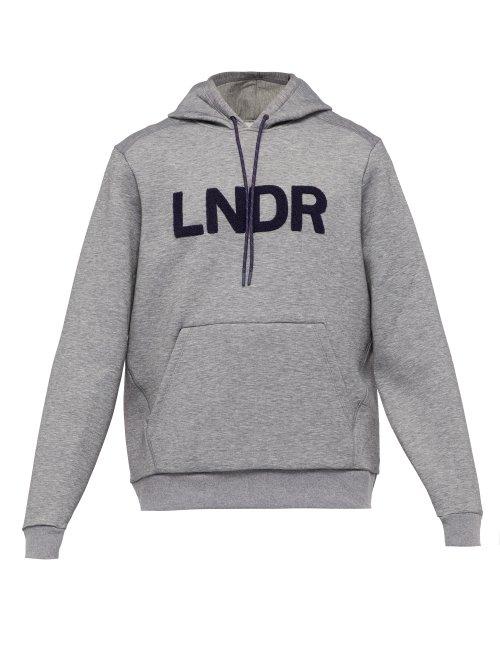 Matchesfashion.com Lndr - Tech Preme Logo Patch Technical Sweatshirt - Mens - Grey