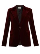 Saint Laurent Single-breasted Velvet Blazer