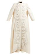 Matchesfashion.com Biyan - Rijkala Passementerie Cotton Blend Coat - Womens - Ivory