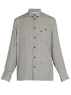 Givenchy Point-collar Striped Shirt