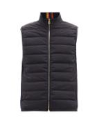 Mens Rtw Paul Smith - Panelled Quilted-shell Down Gilet - Mens - Navy