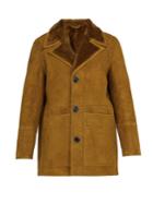 Ami Patch Pocket Shearling Jacket