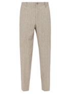 Matchesfashion.com Incotex - Stretch Cotton Blend Slim Leg Trousers - Mens - Beige