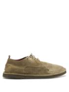 Matchesfashion.com Marsll - Suede Derby Shoes - Mens - Dark Khaki