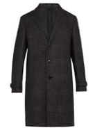 Matchesfashion.com Ermenegildo Zegna - Single Breasted Alpaca And Wool Blend Overcoat - Mens - Blue