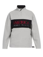 Matchesfashion.com Perry Ellis America - Half Zip Fleece Sweater - Mens - Grey