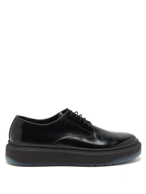 Matchesfashion.com Paul Smith - Soane Technical-sole Patent-leather Brogues - Mens - Black