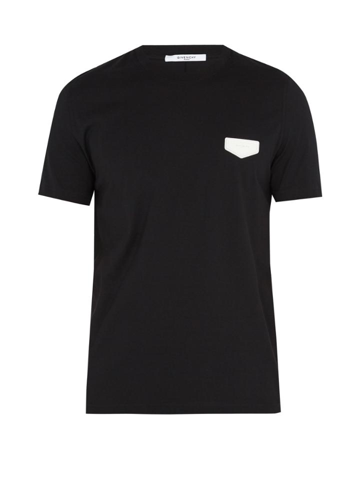 Givenchy Cuban-fit Badge-appliqu Cotton T-shirt