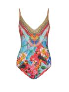 Camilla The Free-print Embellished Swimsuit