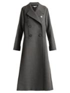 Stella Mccartney Edvina Side-slit Wool-blend Coat
