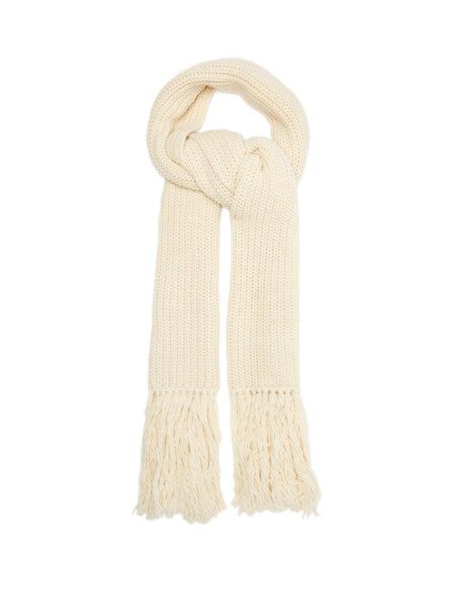 Matchesfashion.com Joseph - Ribbbed Merino Blend Scarf - Womens - Cream