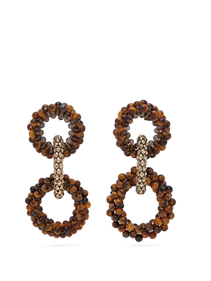 Rosantica By Michela Panero Carramato Beaded Drop Earrings