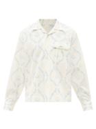 S.s. Daley - Ryan Patch-pocket Vine-print Cotton-poplin Shirt - Mens - White Multi
