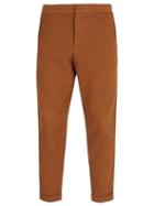 Matchesfashion.com Barena Venezia - Mid Rise Cotton Blend Trousers - Mens - Light Brown
