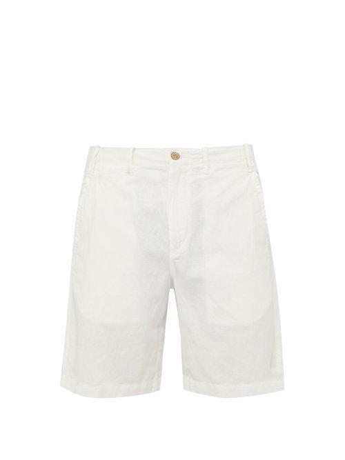 Matchesfashion.com Polo Ralph Lauren - Classic Linen Shorts - Mens - White