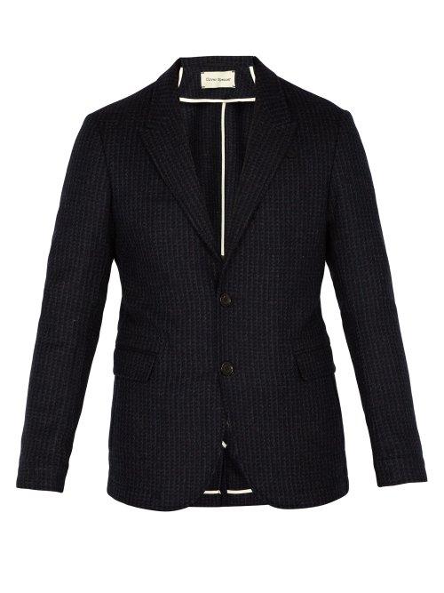 Matchesfashion.com Oliver Spencer - Brookes Single Breasted Wool Blazer - Mens - Navy