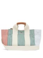 Matchesfashion.com Rue De Verneuil - Lady Parcours S3 Striped Canvas Tote Bag - Womens - Green Multi