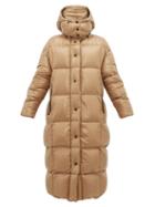 Matchesfashion.com Moncler - Parnaiba Down Padded Longline Parka - Womens - Beige Multi