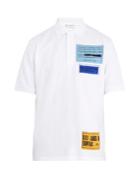 Jw Anderson Patch-detail Cotton-piqu Polo Shirt