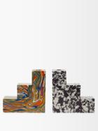 Tom Dixon - Set Of Two Swirl Stepped Bookends - Multi