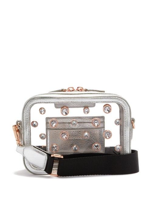 Matchesfashion.com Sophia Webster - Dina Crystal Embellished Cross Body Bag - Womens - Silver