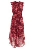 Matchesfashion.com Zimmermann - Ladybeetle Floral-print Chiffon Midi Dress - Womens - Red Multi