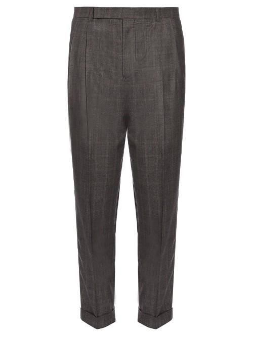 Paul Smith Pleated-front Tapered Wool Trousers
