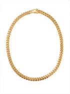 Fallon - Ruth 18kt Gold-plated Curb-chain Necklace - Womens - Yellow Gold