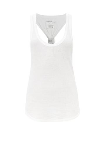 Harris Reed - Racer-back Ribbed-jersey Tank - Womens - White