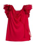 Givenchy Ruffle-trimmed Jersey Top
