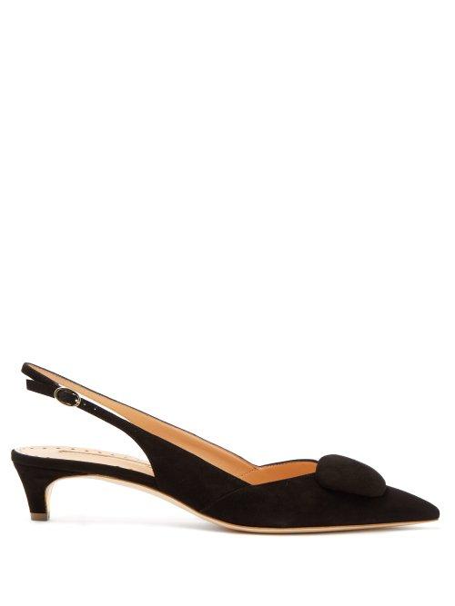 Matchesfashion.com Rupert Sanderson - Misty Suede Pumps - Womens - Black