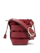 Matchesfashion.com Paco Rabanne - Burgundy Cage Bucket Bag - Womens - Burgundy