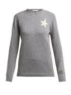 Matchesfashion.com Bella Freud - Billie Star Intarsia Cashmere Sweater - Womens - Grey