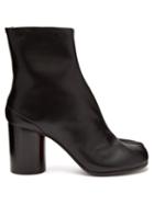 Matchesfashion.com Maison Margiela - Tabi Split Toe Leather Ankle Boots - Womens - Black